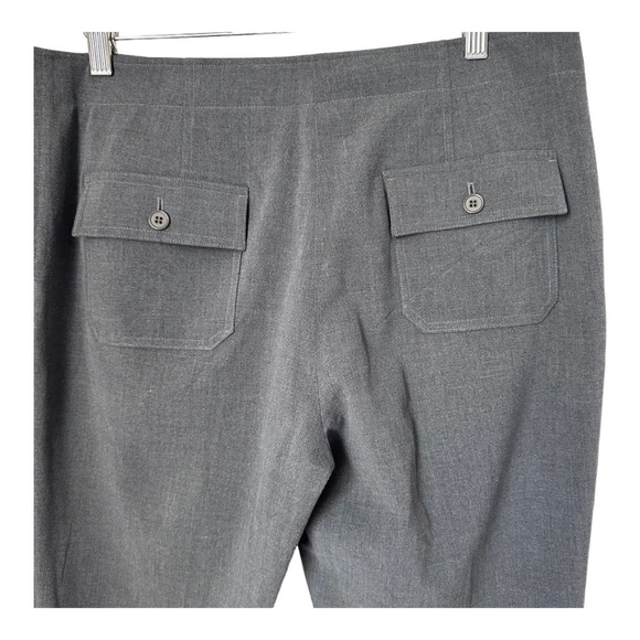 Boston Proper Women's Grey Capri Dress Pants Size 12 - Picture 3 of 11